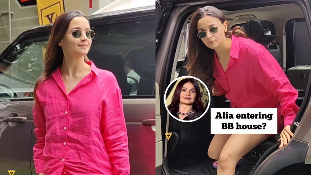 Alia Bhatt Meets Pooja Bhatt In Bigg Boss