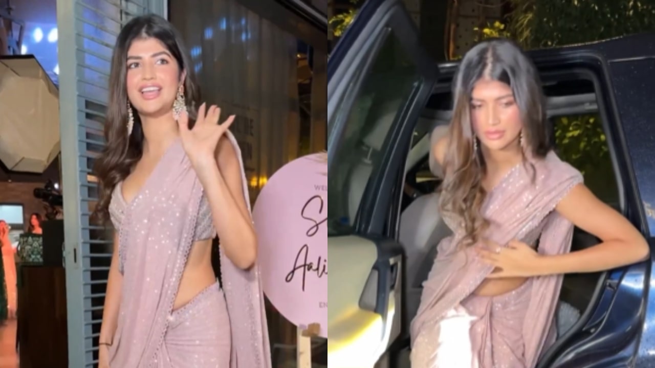 Anjini Dhawan Unable To Walk In Saree