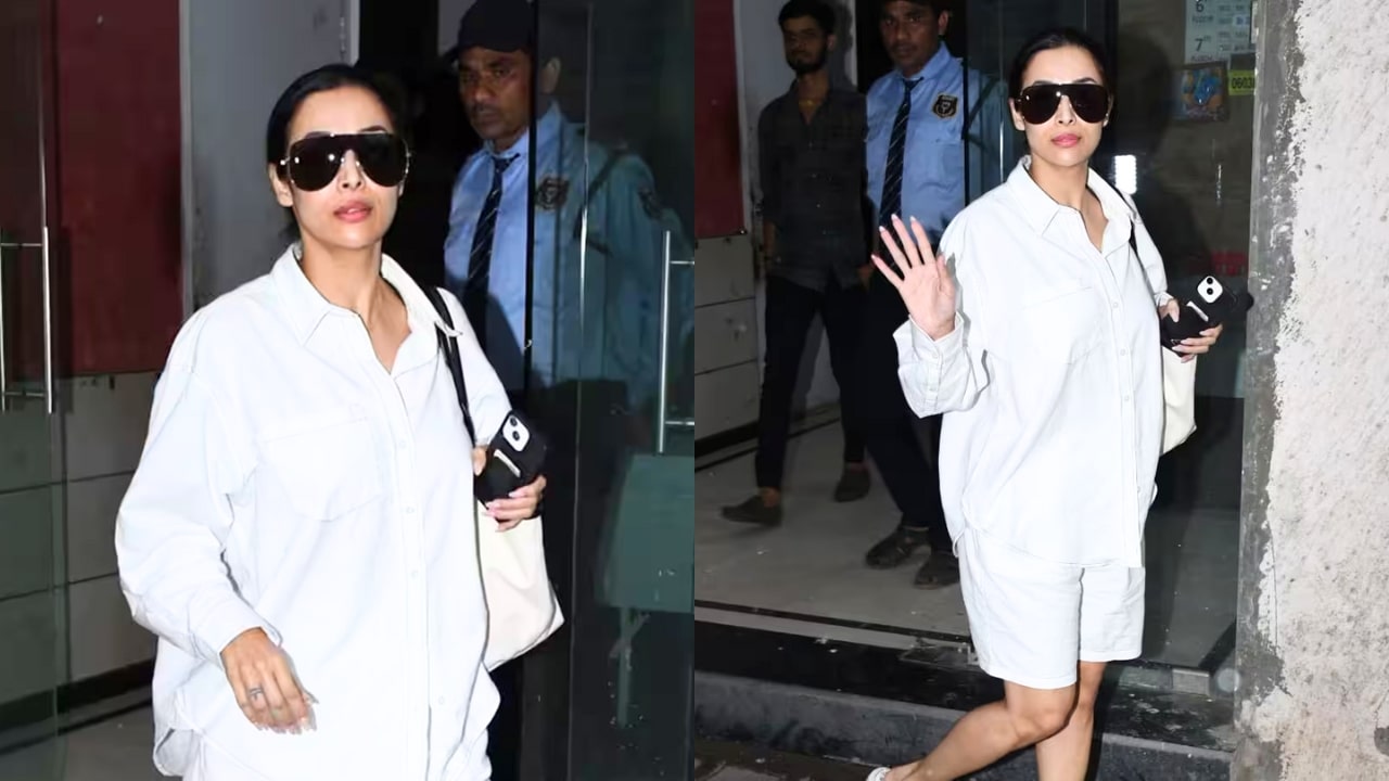 Malaika Arora White Dress