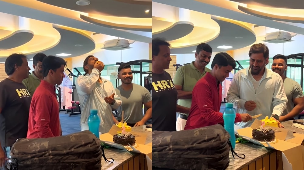 MS Dhoni Ranchi Gym Celebration