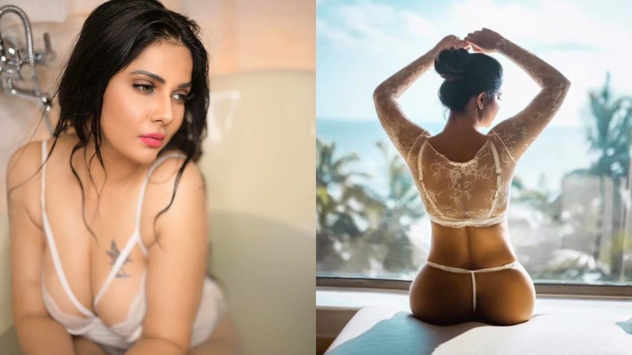 Aabha Paul Taking Bath