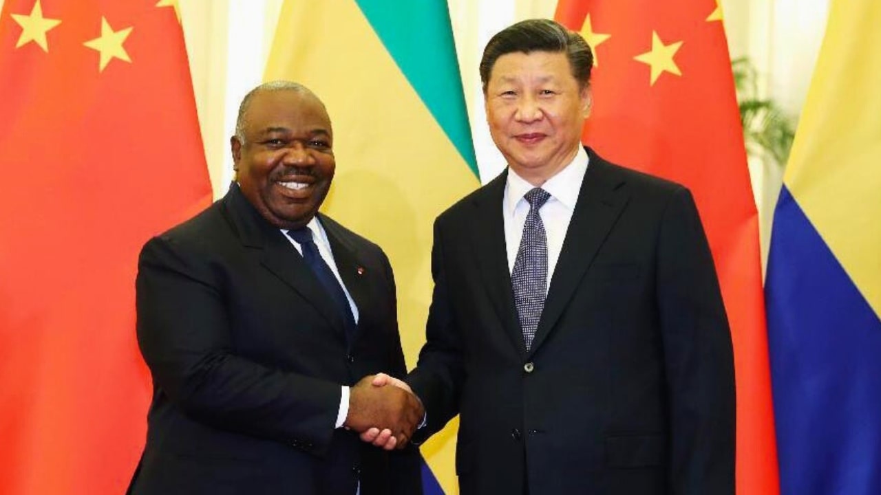 Ali Bongo and Xi Jinping