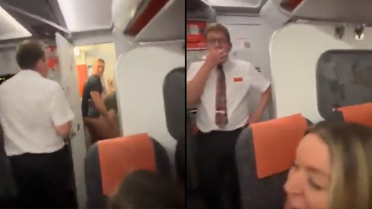 Compromising Position On Airplane