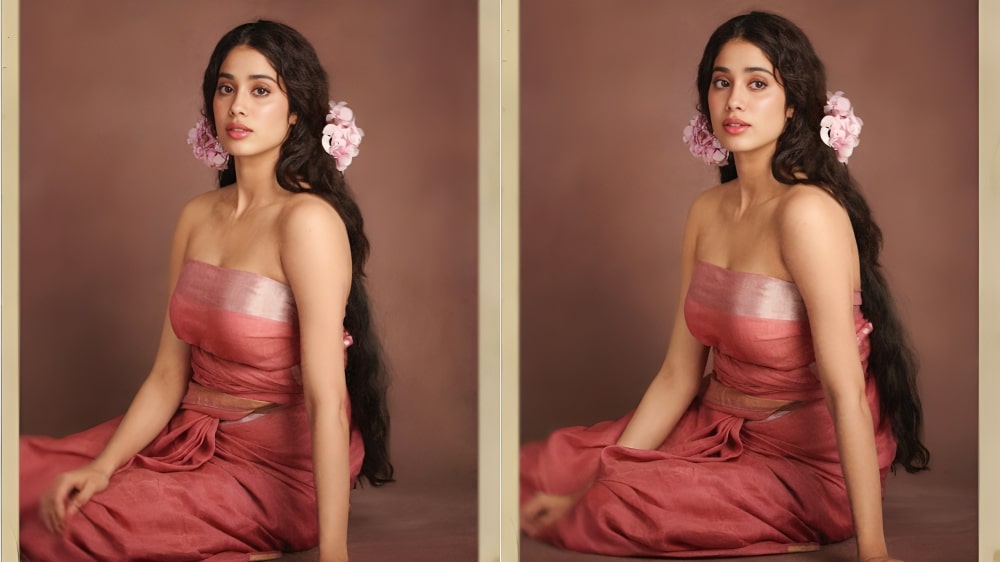 Janhvi Kapoor In Simple Cotton Saree
