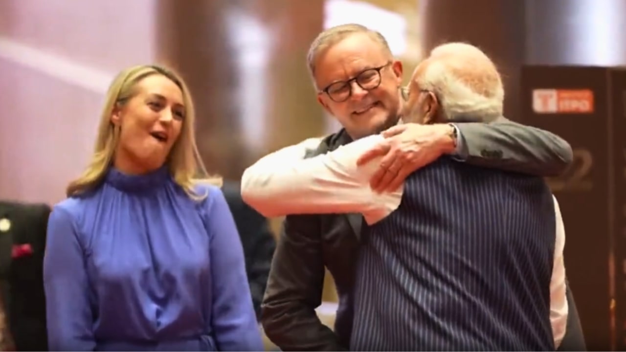 Jodie Haydon Reaction To PM Modi Hug
