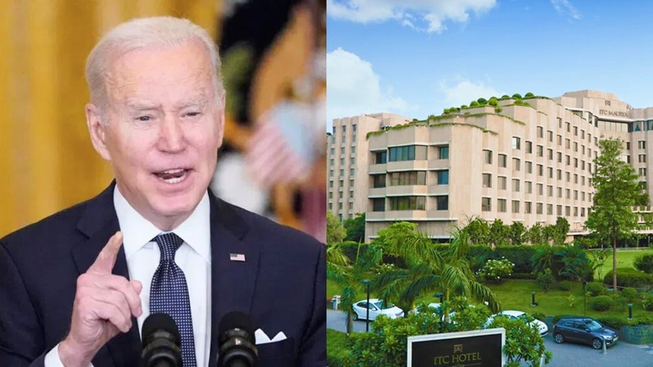 Joe Biden ITC Maurya Delhi