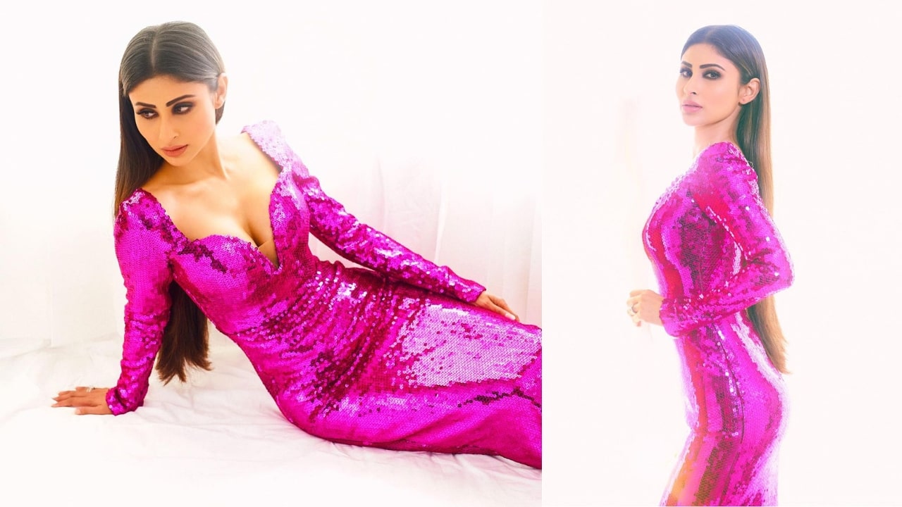Mouni Roy In Pink Gown