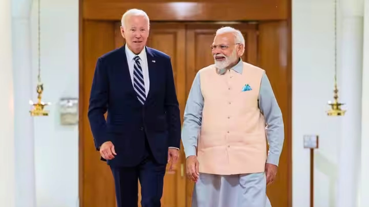 Narendra Modi and Joe Biden