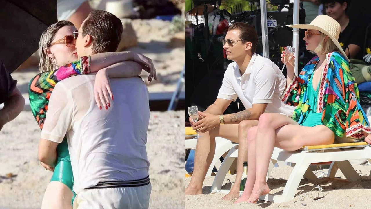 Sophie Turner Lip Kissing Frank Dillon