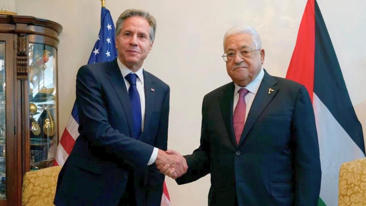 Antony Blinken Meets Mahmoud Abbas