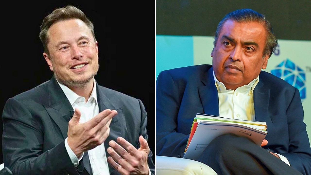 Elon Musk and Mukesh Ambani
