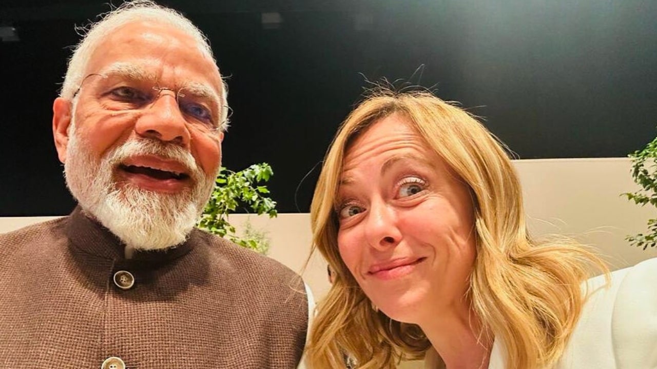Italian PM Giorgia Meloni and PM Narendra Modi
