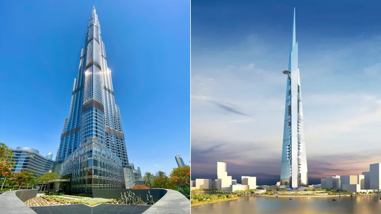 Burj Khalifa and Jeddah Tower