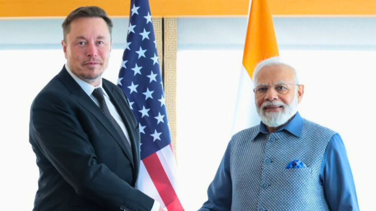 Elon Musk and Narendra Modi