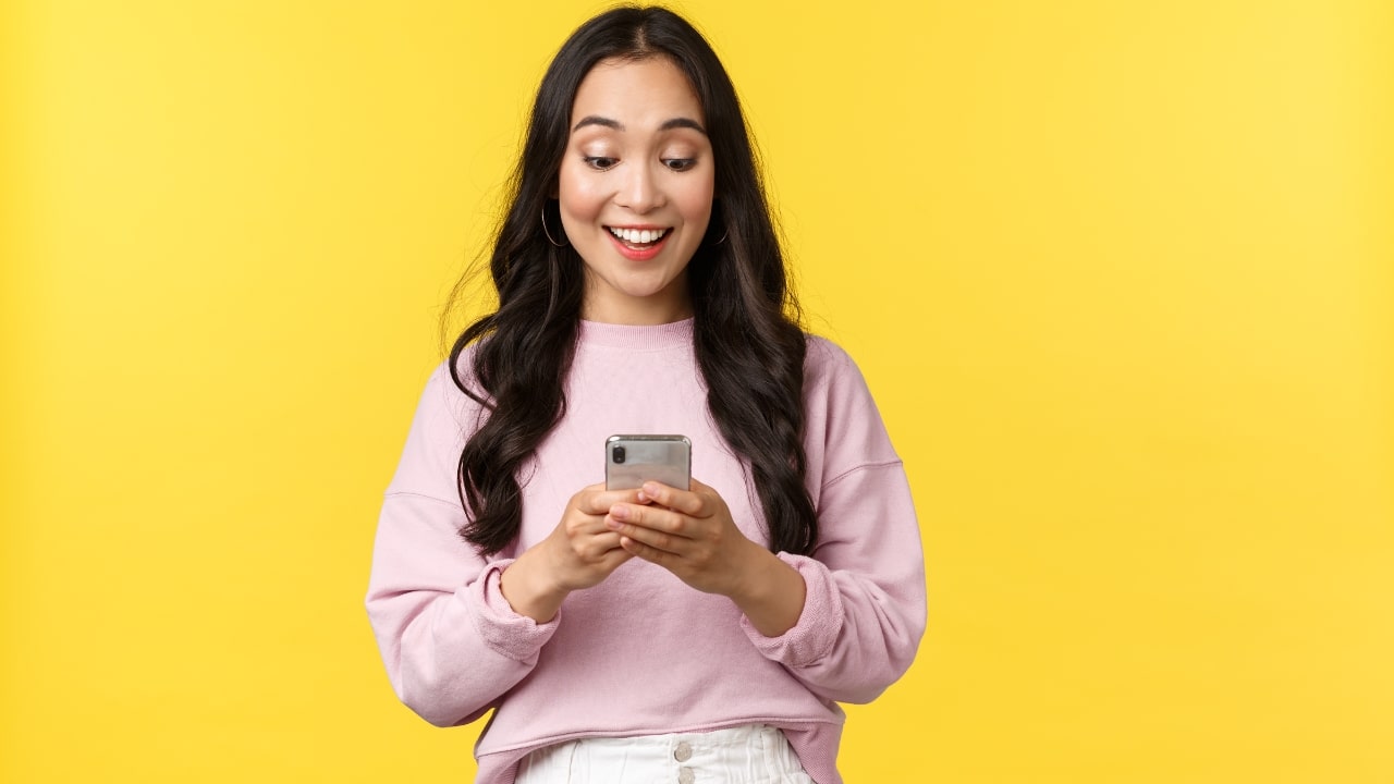 Girl With Smartphone
