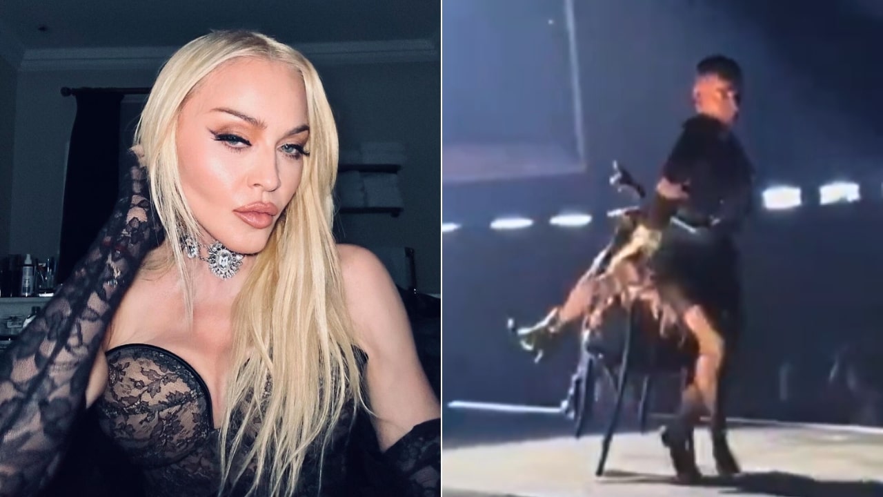 Madonna Fall During Concert