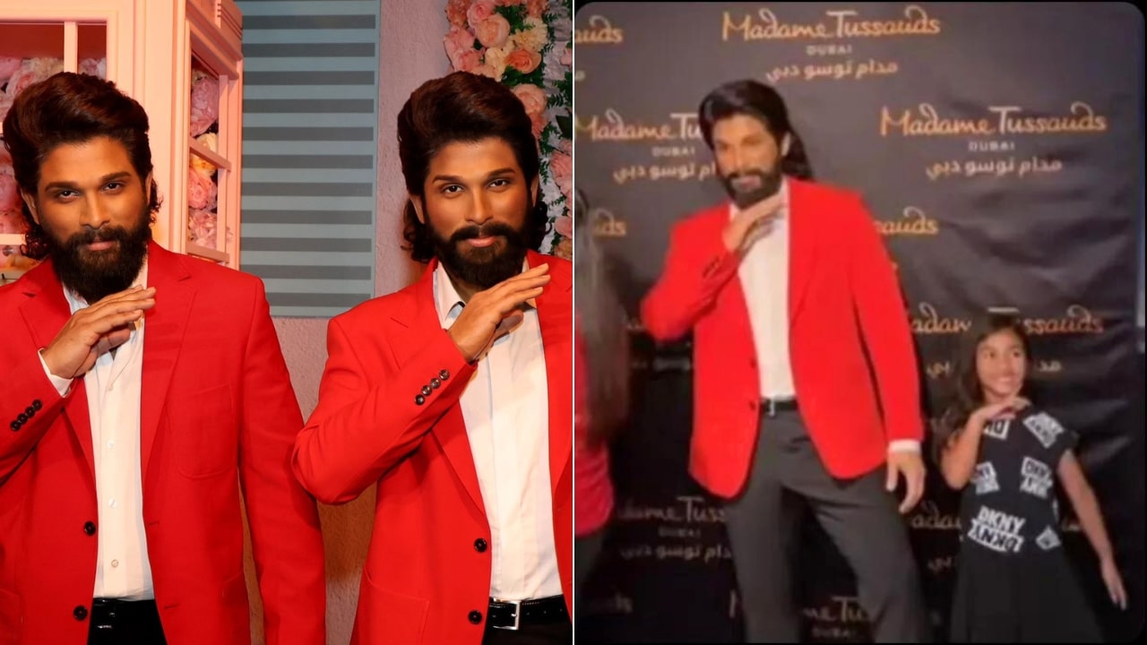 Allu Arjun Pushpa Pose Wax Statue