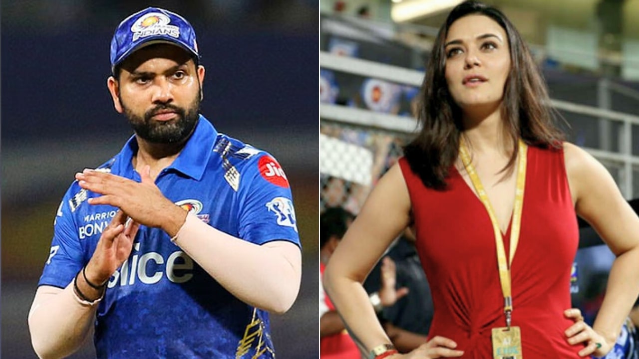Rohit Sharma and Preity Zinta