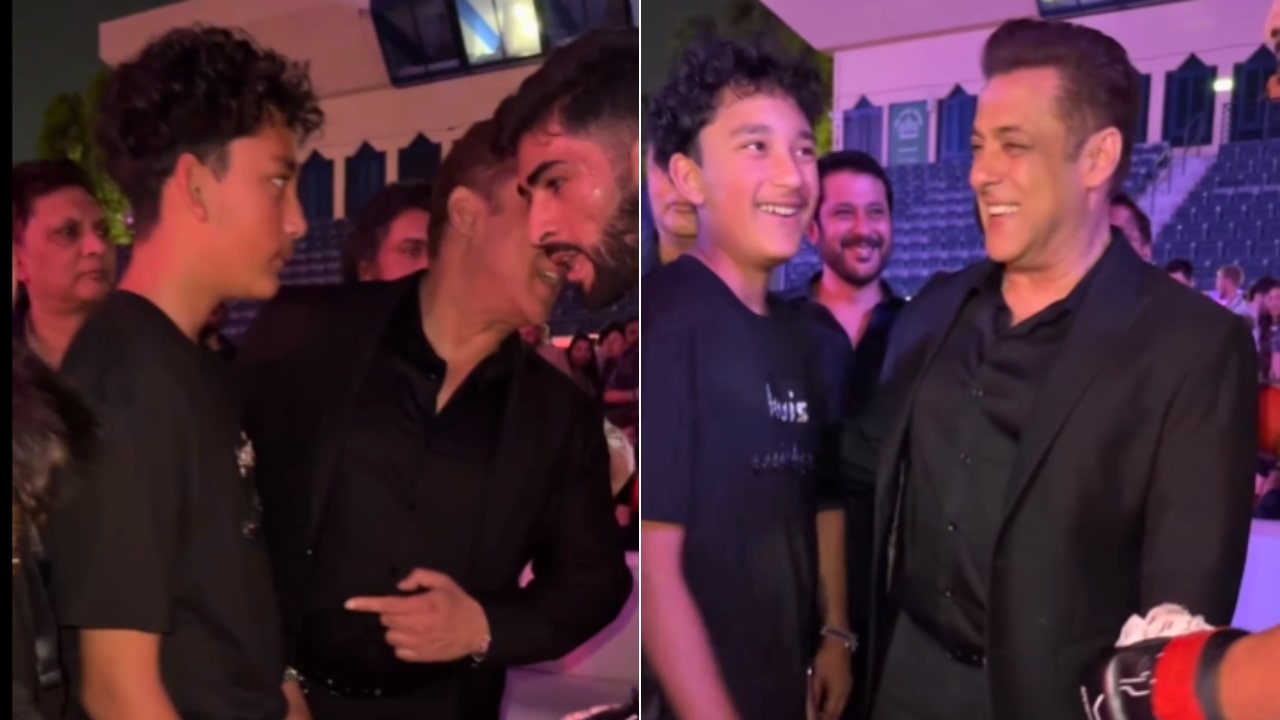 Salman Khan Meets Sanjay Dutt Son