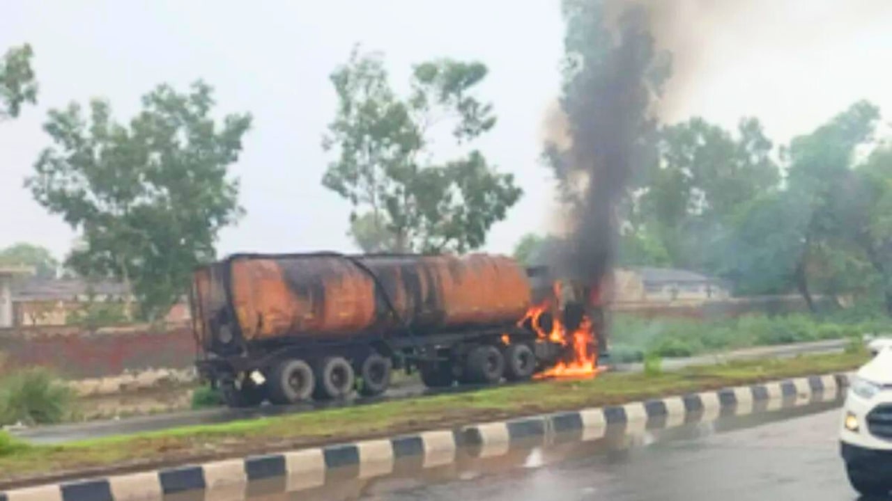 Oil Tanker Fire In Hisar