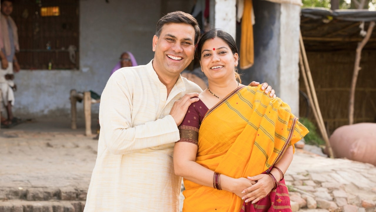 Indian Farmer Couple